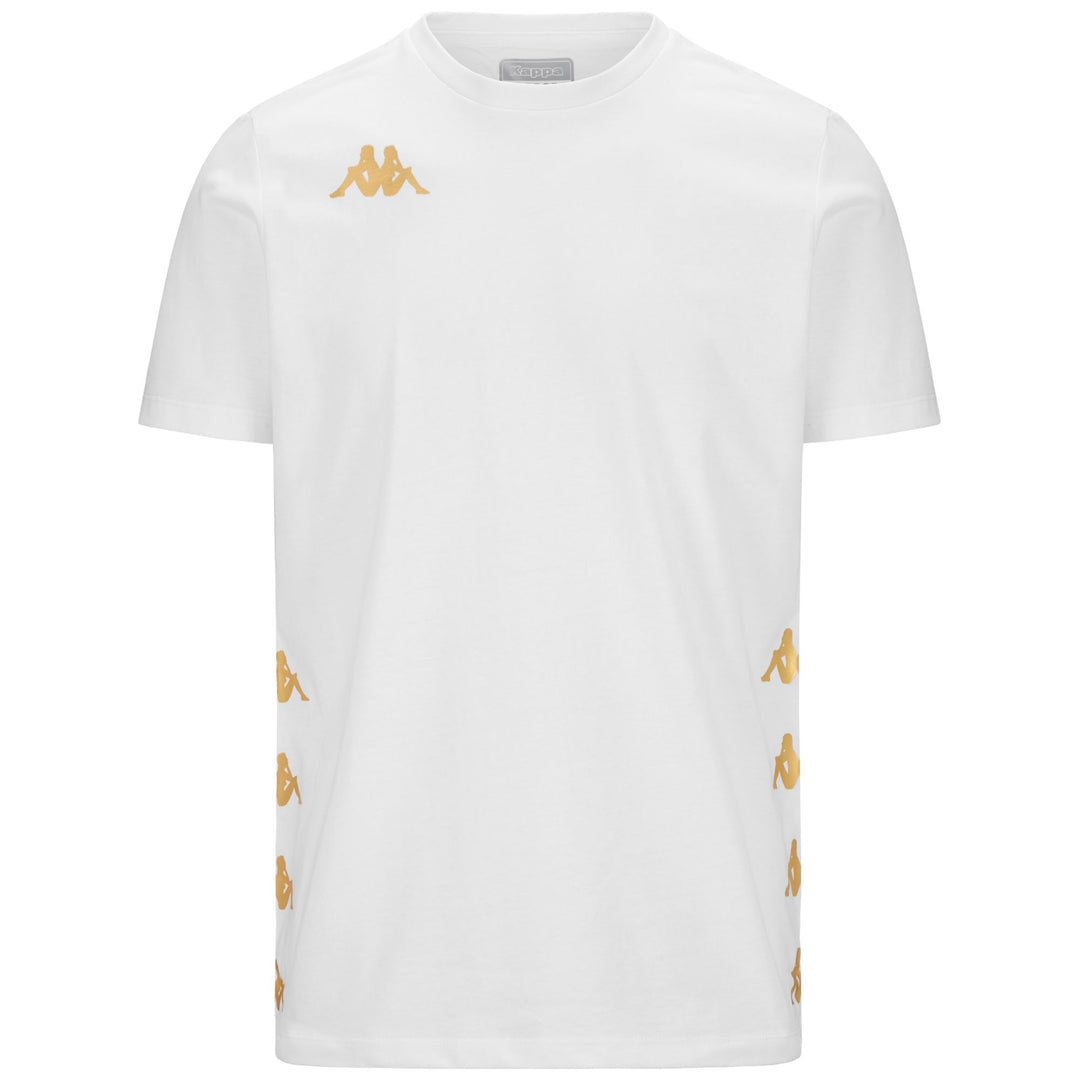 Camiseta de fútbol blanca de corte regular para hombre en tejido jersey 01