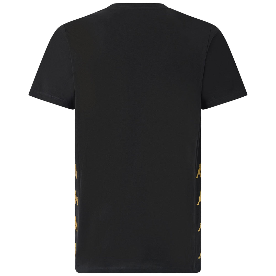 Black Men's Football T-Shirt with Jersey Fabric and Regular Fit main