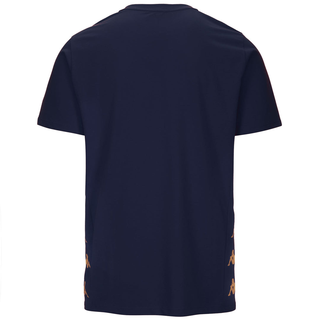 Blue Men's Regular Fit Soccer T-Shirt in Jersey Fabric main