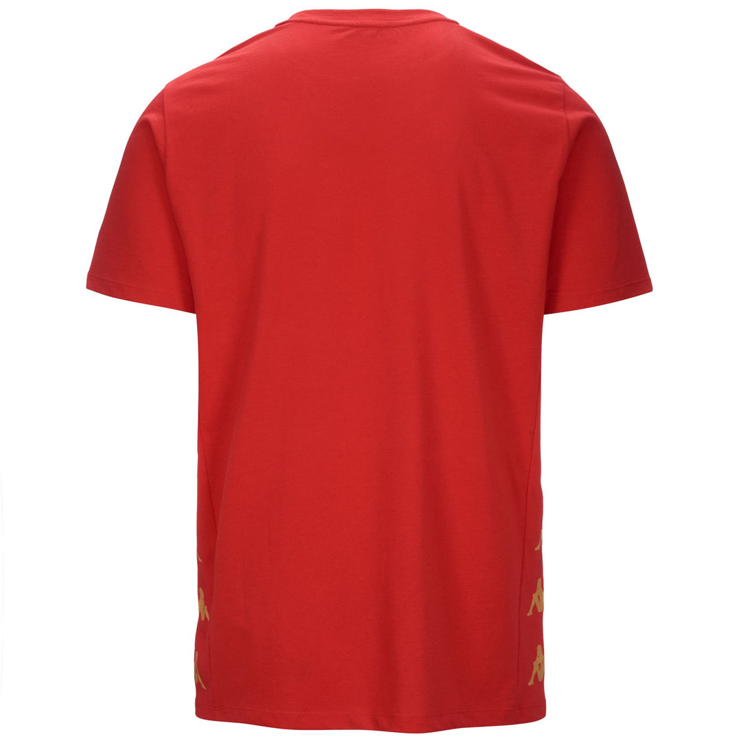 T-Shirt da Calcio Uomo Rossa Regular Fit con Logo Omini main