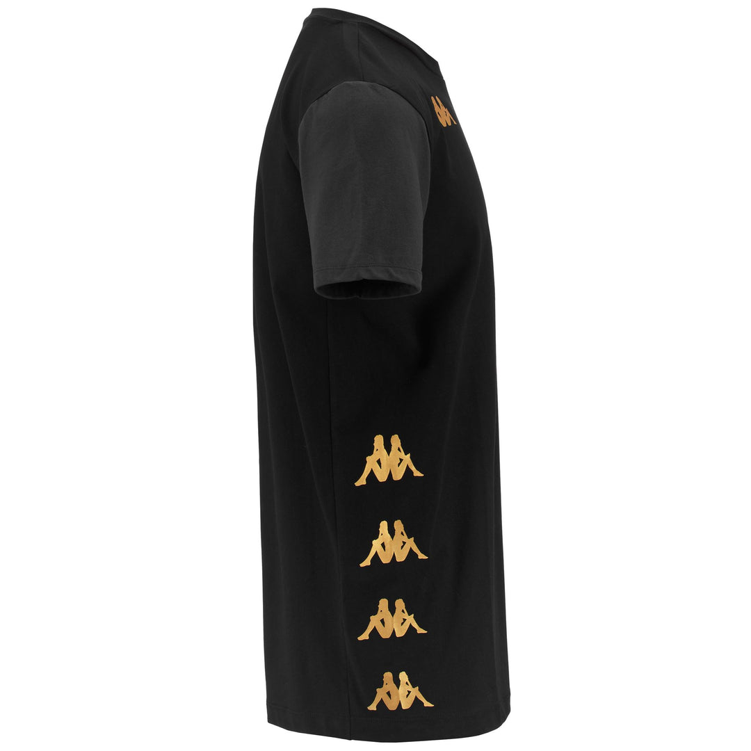 Maglietta da Calcio Uomo Nera Grigia Regular Fit con Logo main