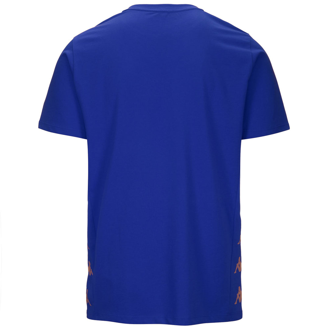 Blue Men's Regular Fit T-Shirt in Jersey Fabric for Soccer main