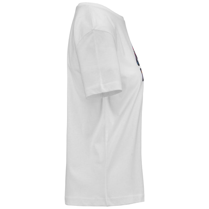 T-ShirtsTop Woman LOGO FUJICA T-Shirt WHITE Dressed Front (jpg Rgb)	