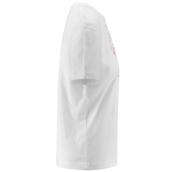 T-ShirtsTop Woman LOGO FENIGLIA T-Shirt WHITE Dressed Front (jpg Rgb)	