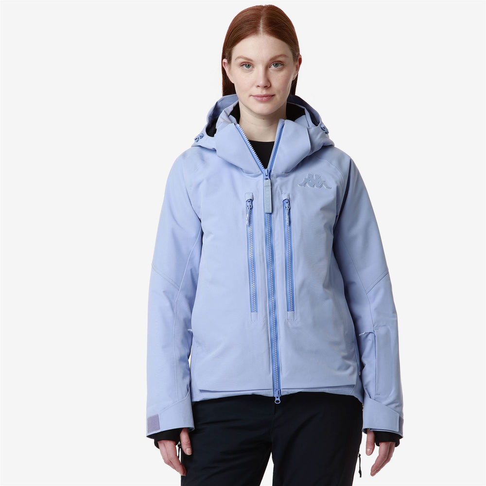 Jackets Woman 604C Mid Azure Daylight Black