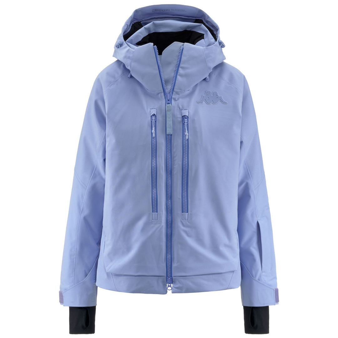 Azure Blue Women's Waterproof Ski Jacket with Padded Protection 01