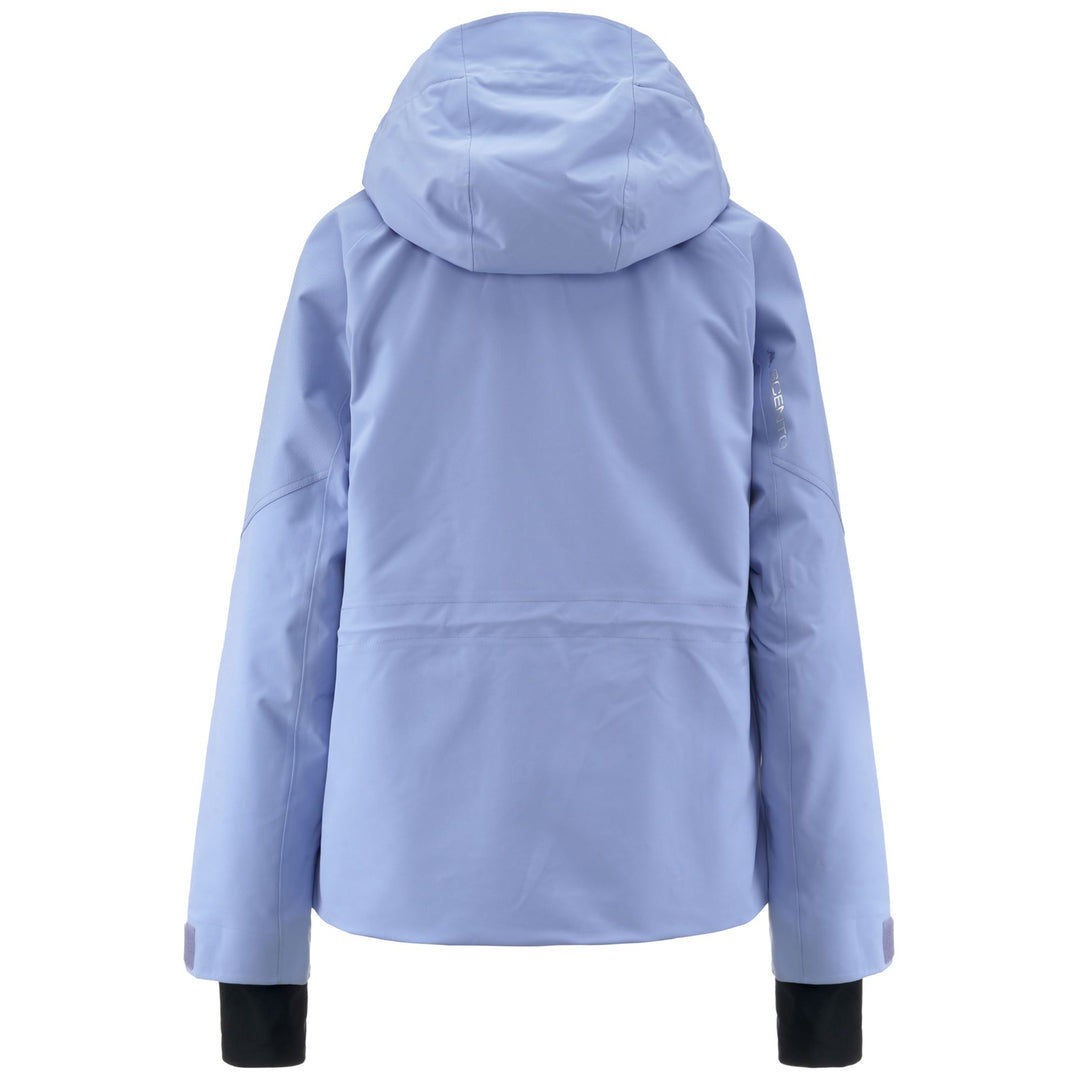 Chaqueta de esquí impermeable azul celeste para mujer con protección acolchada main