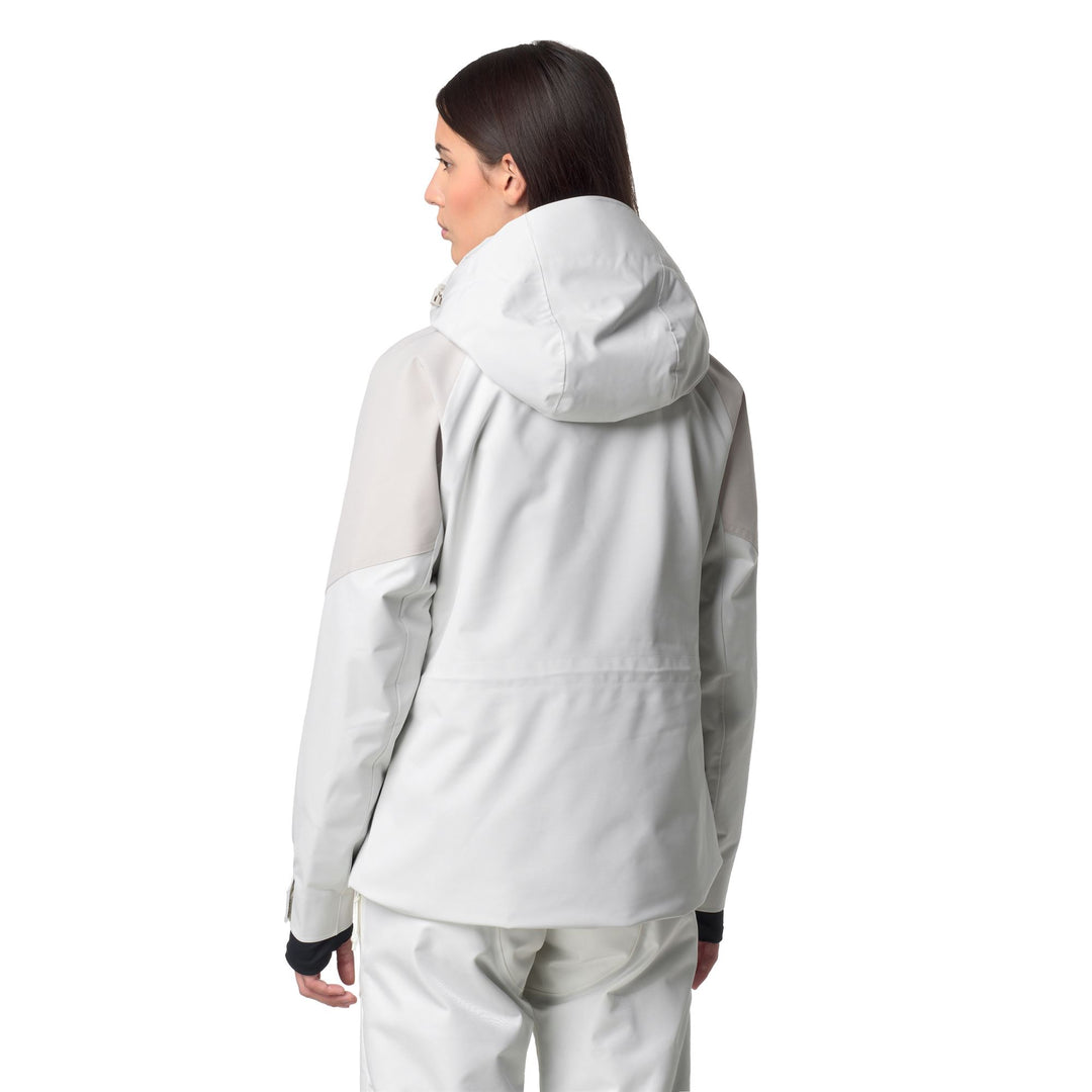 White beige Women's Waterproof Padded Jacket with Hood main