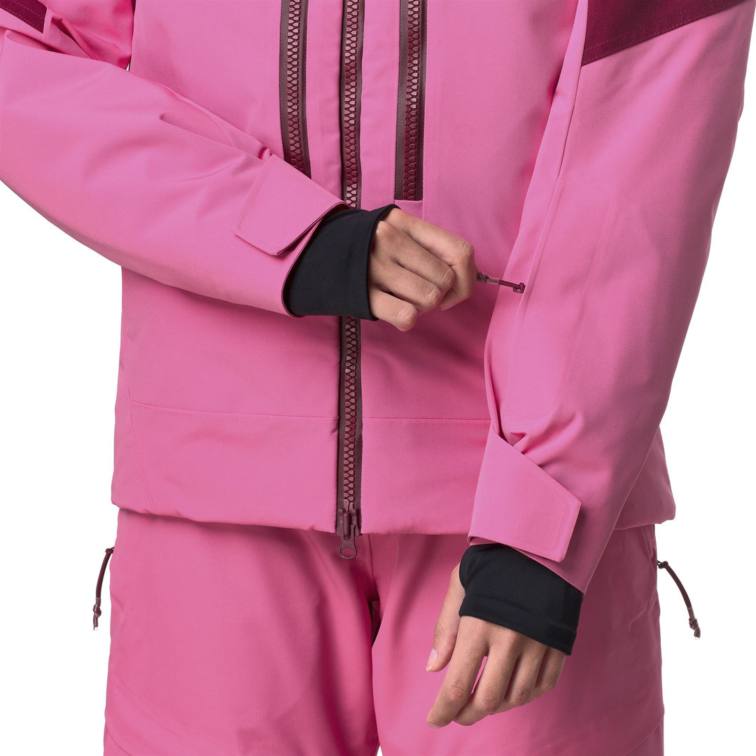 Fuchsia Women's Padded Ski Jacket with Waterproof Protection main