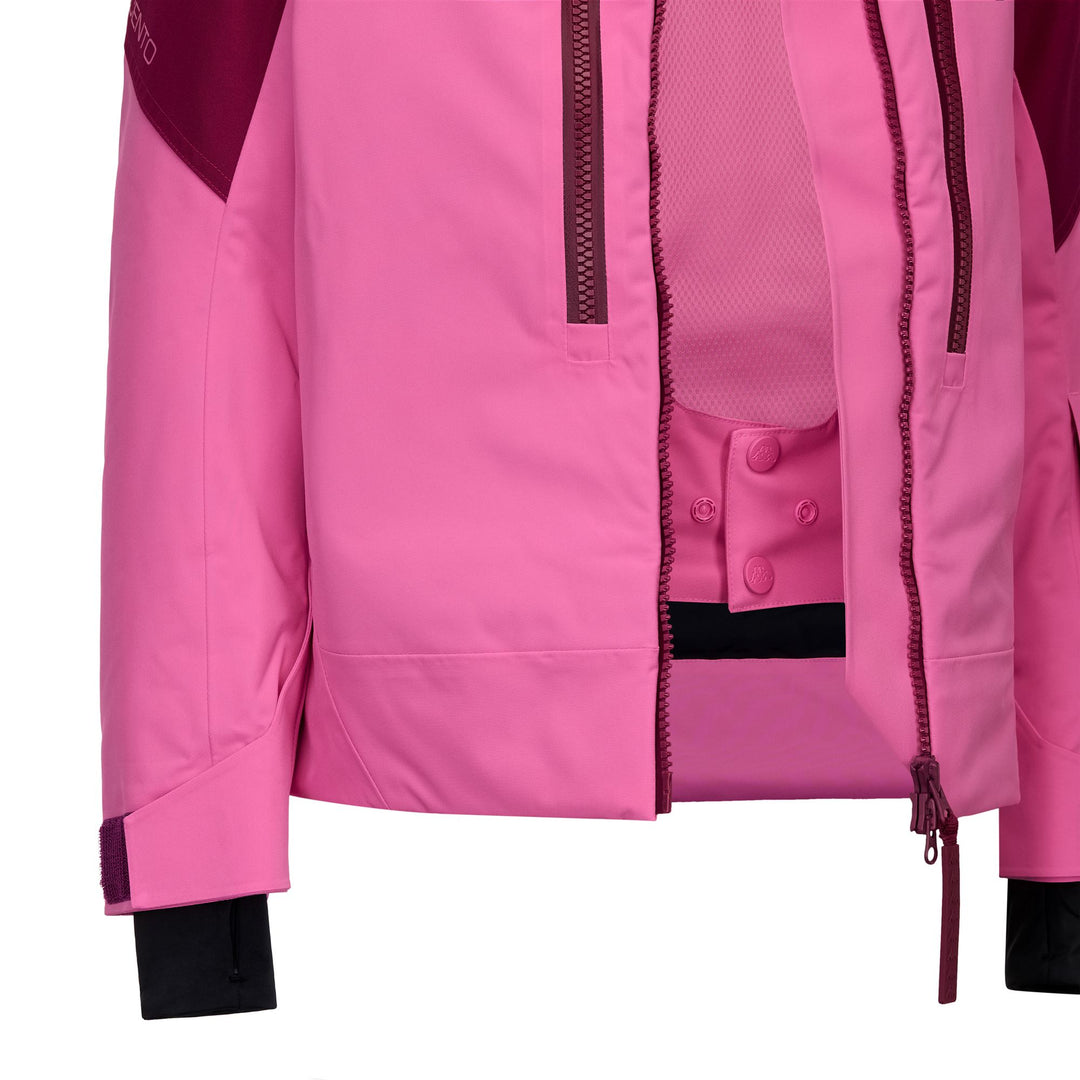Fuchsia Women's Padded Ski Jacket with Waterproof Protection main
