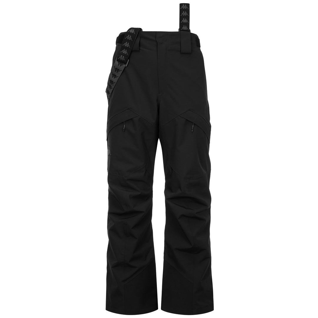 Black Men's Sport Trousers with Padding and Waterproof Protection 01