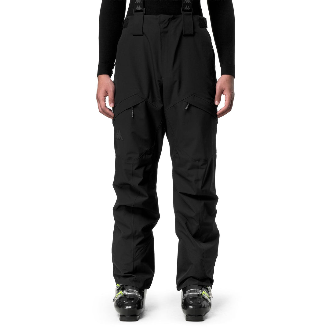 Pantalón deportivo negro para hombre con acolchado y protección impermeable main