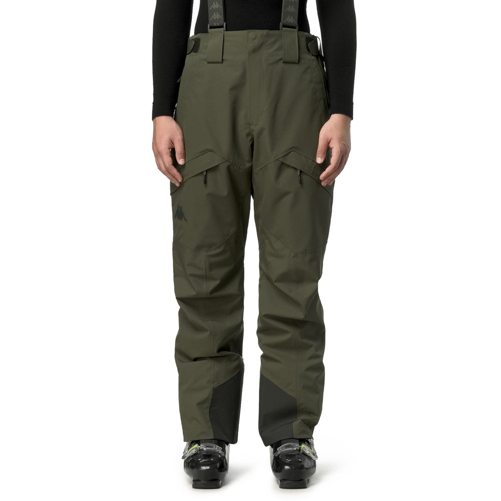 Green Men's Waterproof Sport Trousers with Padding 02