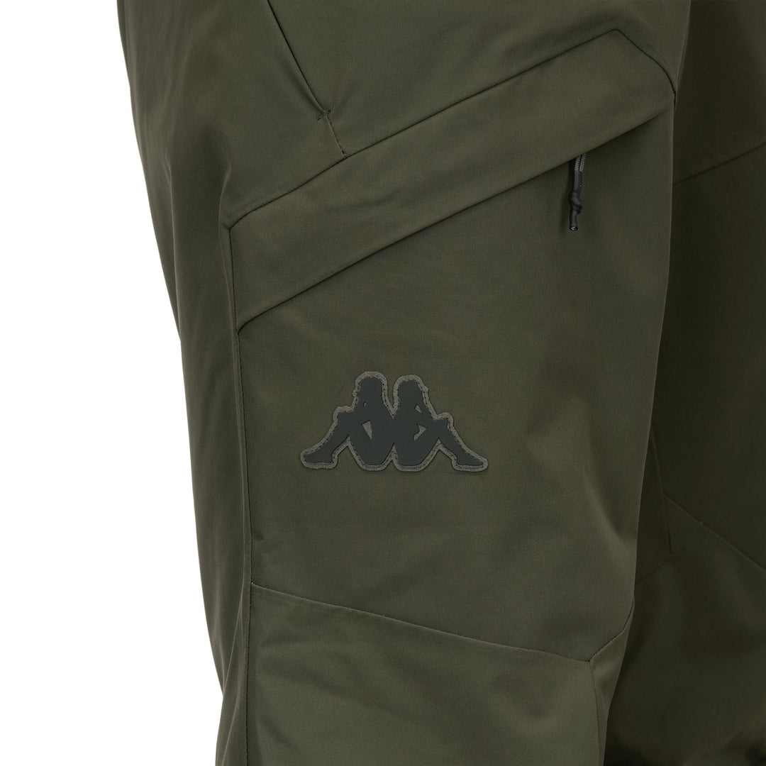Green Men's Regular Fit Insulated Ski Trousers with Waterproof Protection main