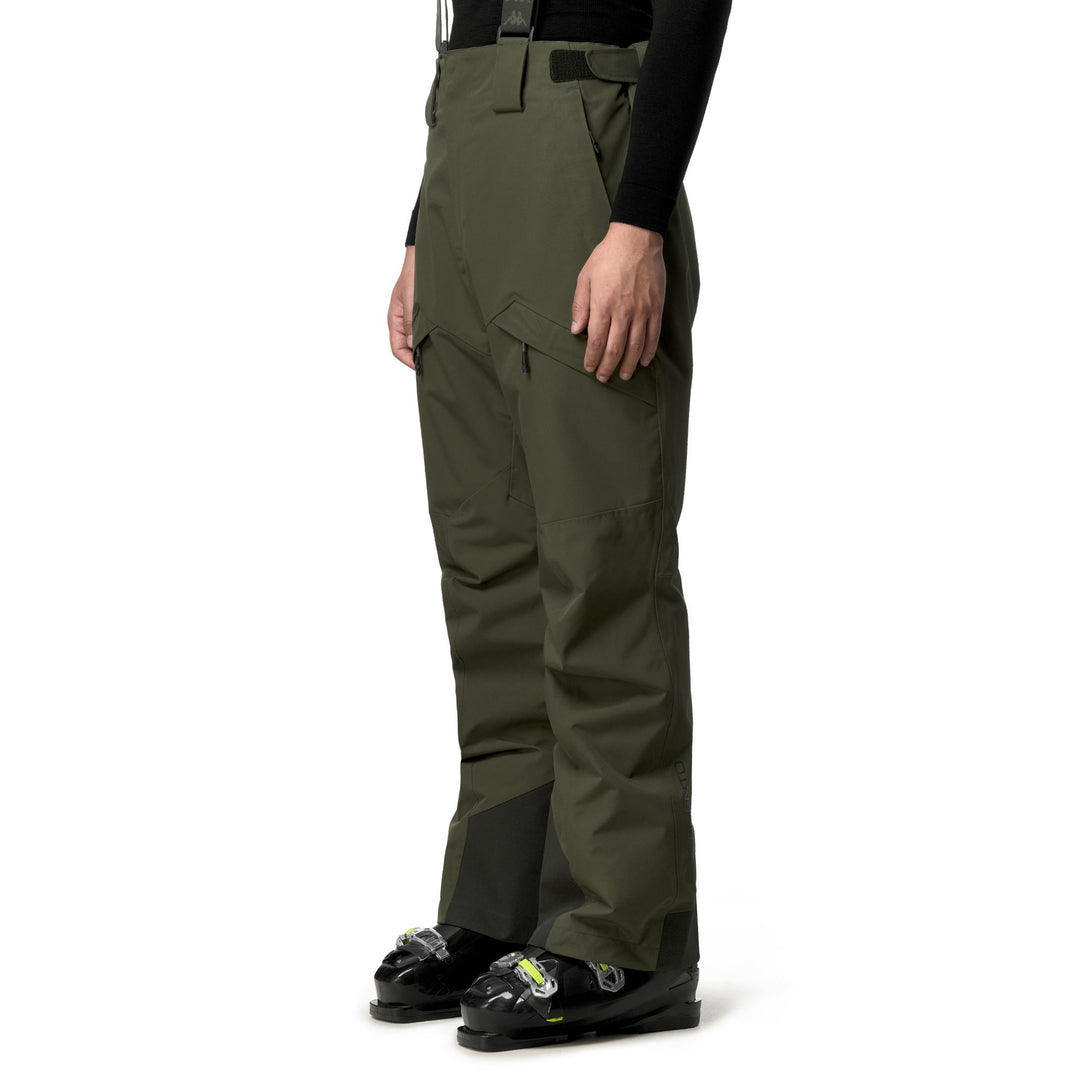 Green Men's Regular Fit Insulated Ski Trousers with Waterproof Protection main