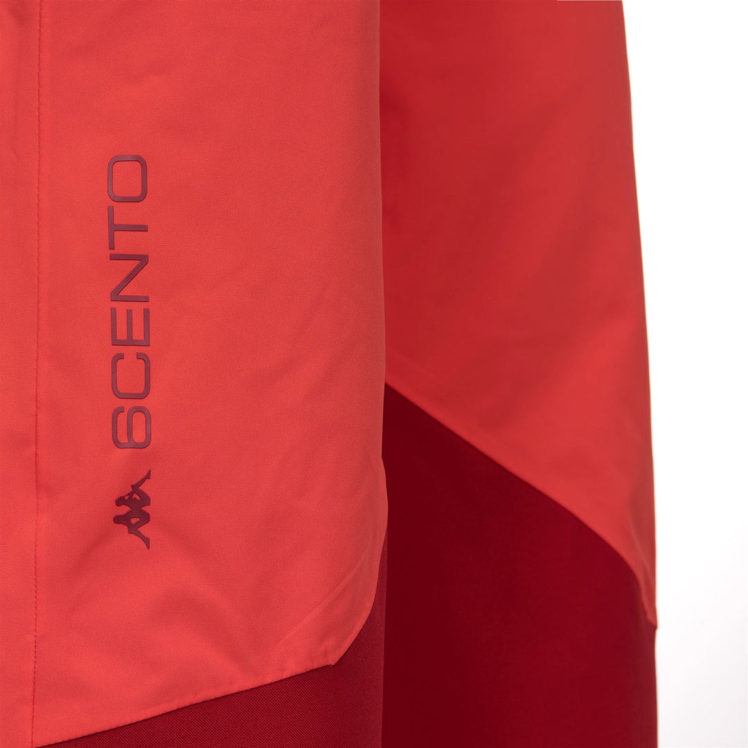 Pantalon de ski isolé pour homme, coupe classique, orange, avec protection imperméable main