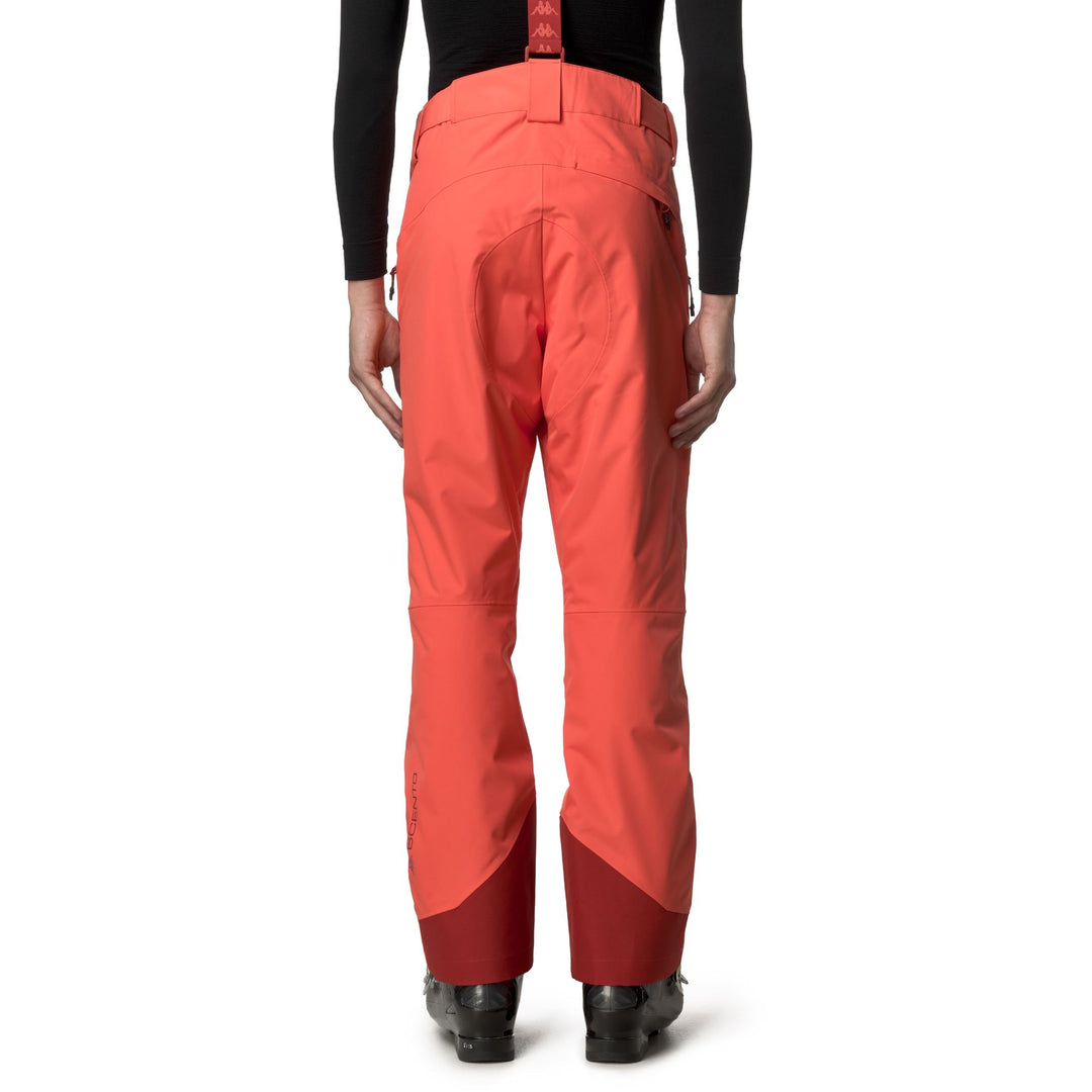 Pantaloni da sci isolanti da uomo arancioni con vestibilità regolare e protezione impermeabile main