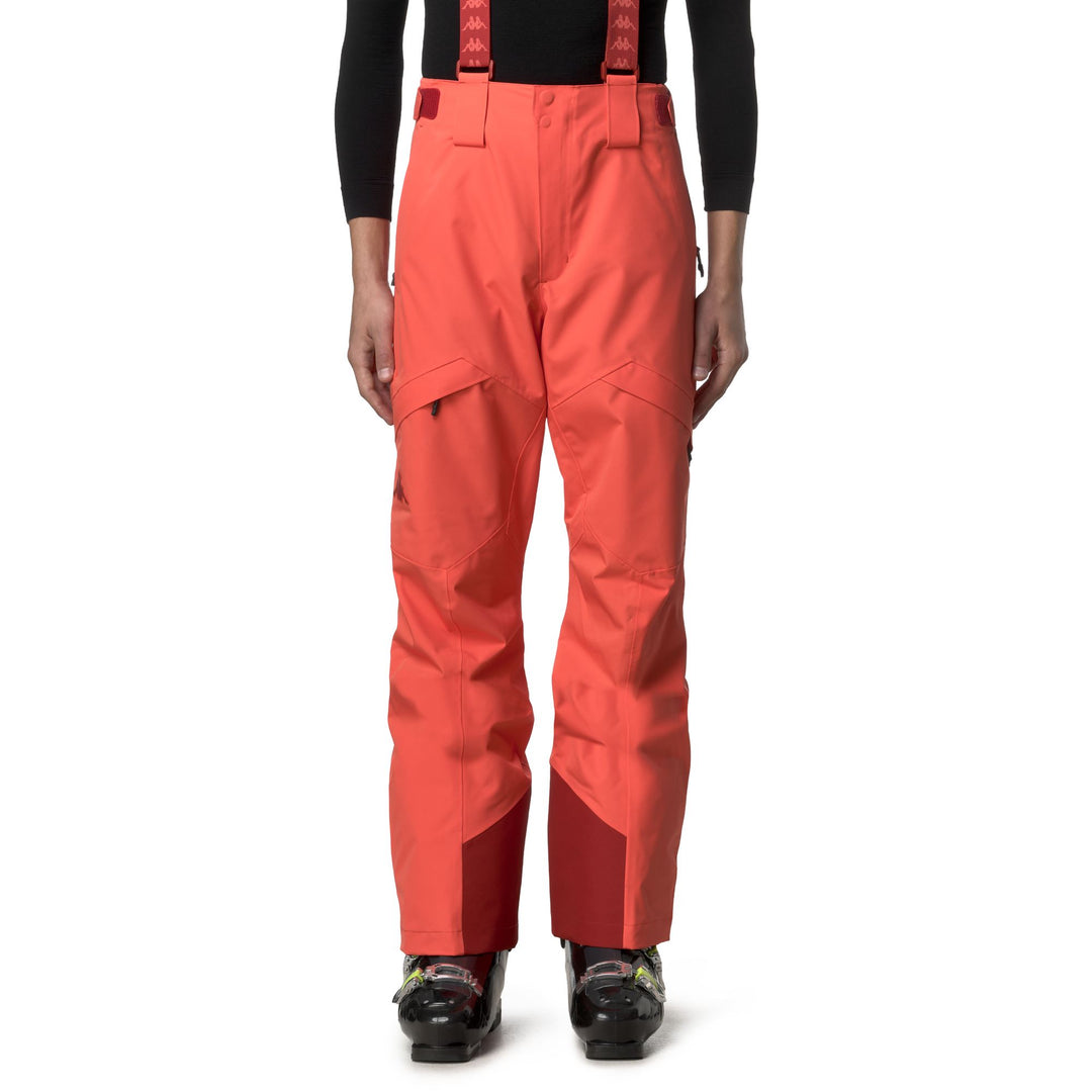 Orange Men's Regular Fit Insulated Ski Pants with Waterproof Protection 01