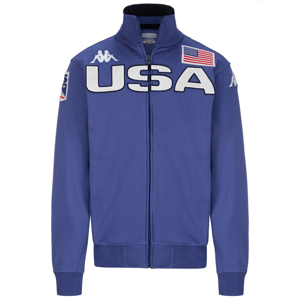 Chaqueta de esquí polar azul para hombre con corte entallado y cremallera completa 02