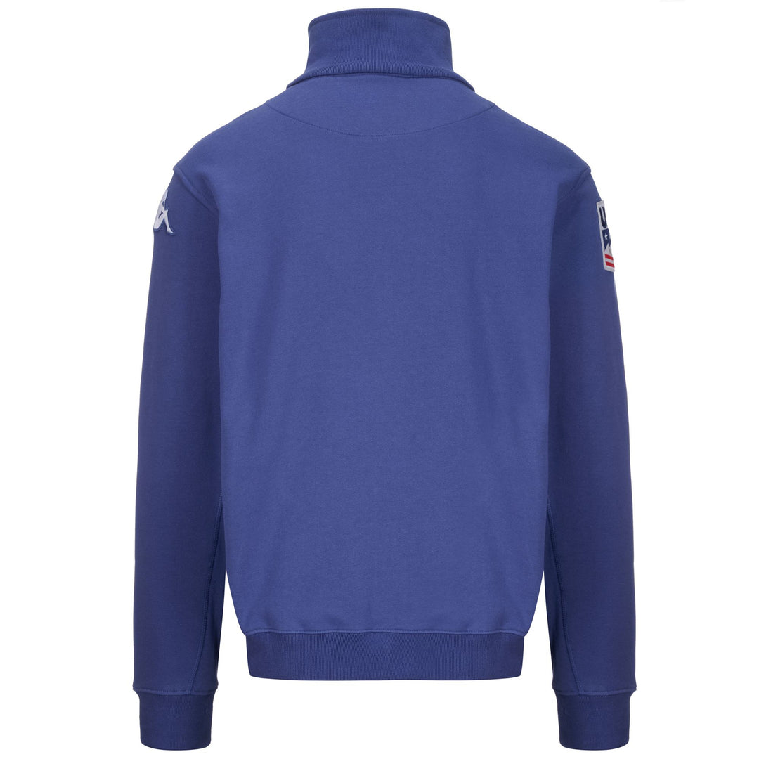 Blue Men's Fleece Ski Jacket with Slim Fit and Full Zip main