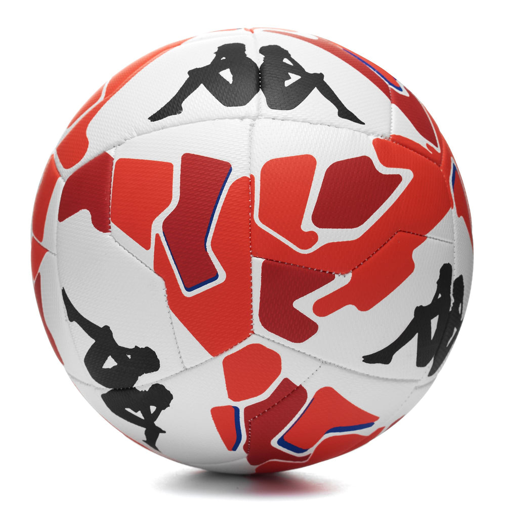 Ballon d'entraînement de football unisexe blanc et orange avec revêtement micro-texturé 02