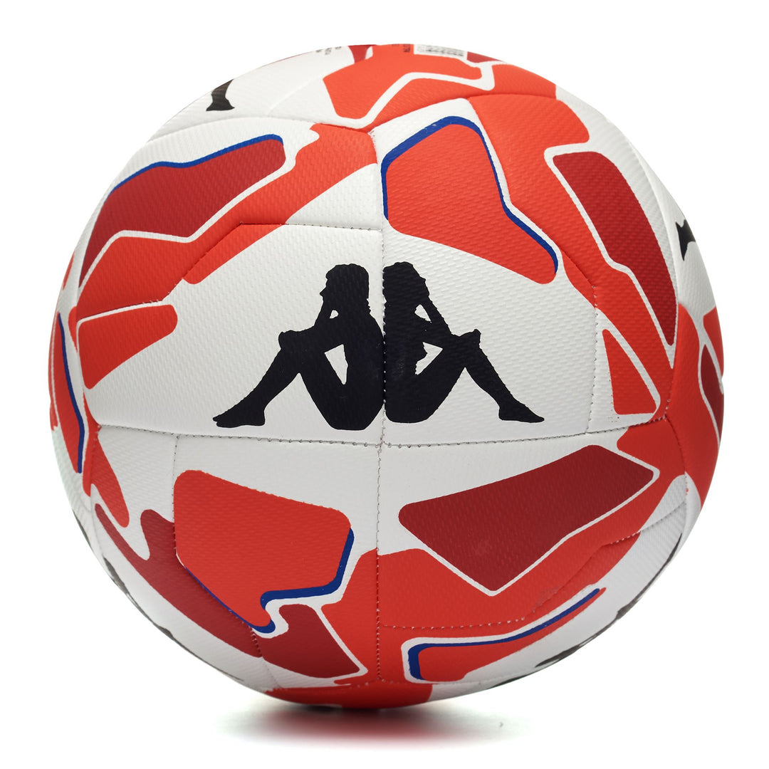 Ballon d'entraînement de football unisexe blanc et orange avec revêtement micro-texturé 01