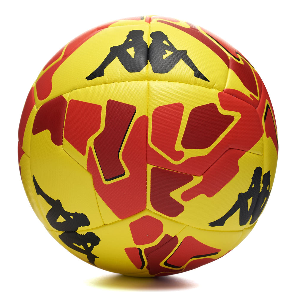 Pallone da Calcio da Allenamento Unisex Giallo Fluo con 24 Pannelli 02