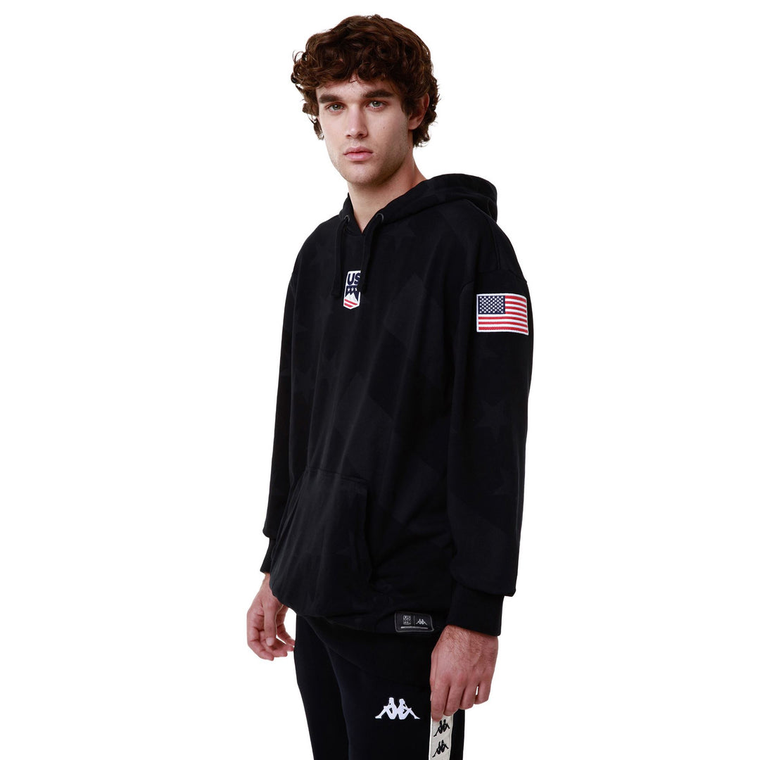 Blue Unisex Regular Fit Fleece Hoodie for Ski main