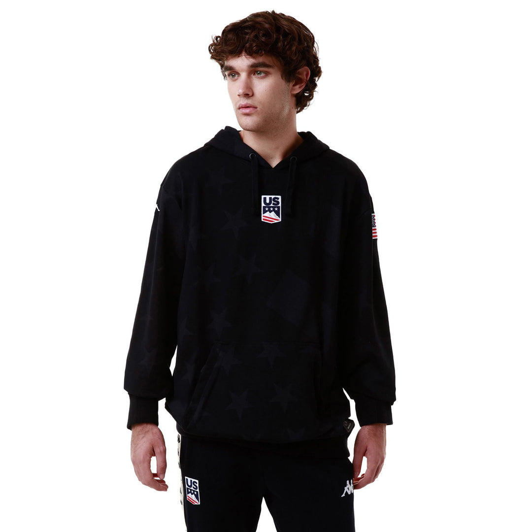 Blue Unisex Regular Fit Fleece Hoodie for Ski main