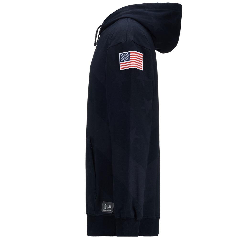 Blue Unisex Regular Fit Fleece Hoodie for Ski 02