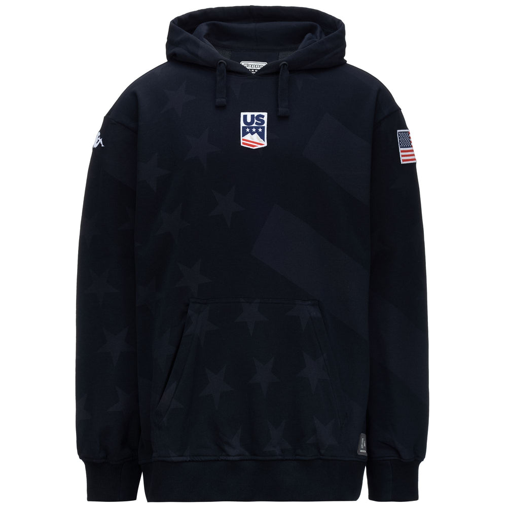 Felpa con cappuccio in pile blu unisex regular fit per lo sci 02