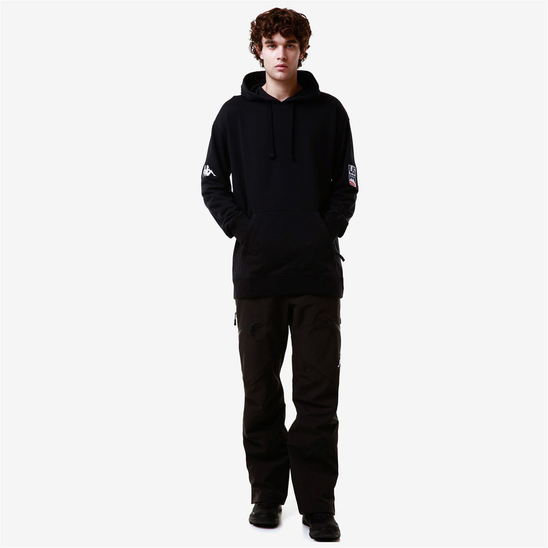 Sweat à capuche polaire bleu unisexe coupe classique pour le snowboard 01