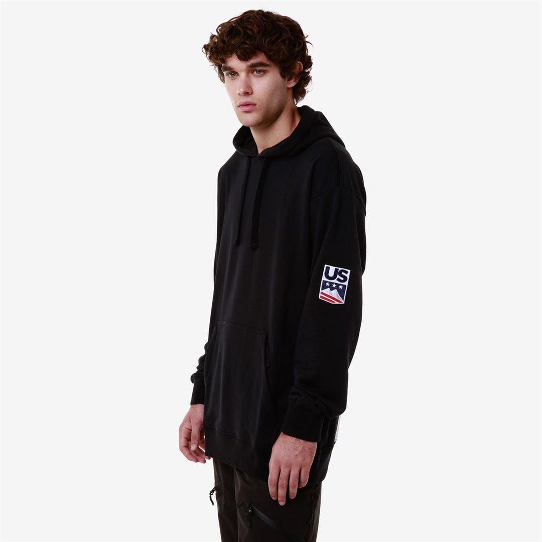 Sweat à capuche polaire bleu unisexe coupe classique pour le snowboard main