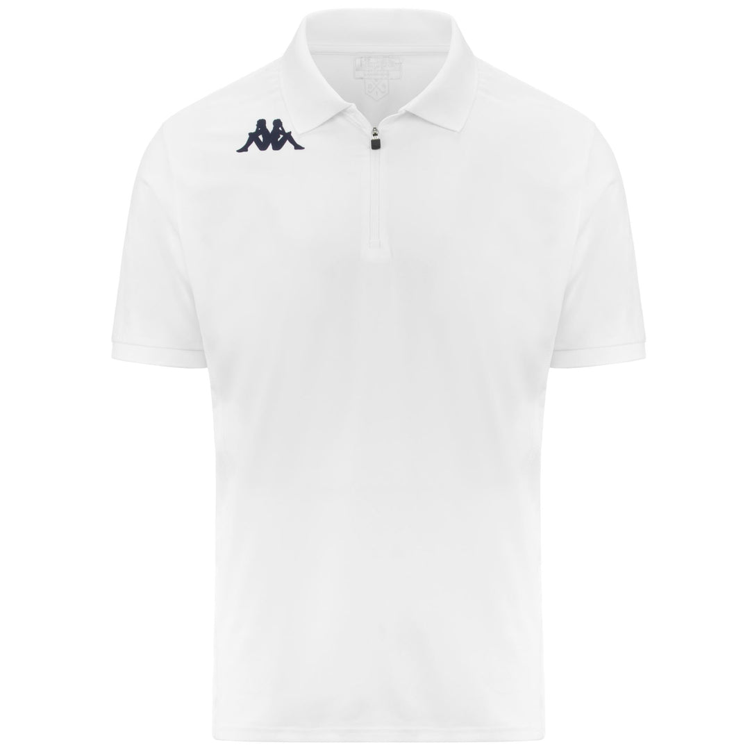 Grey White Men's Golf Polo Shirt with Stretch Jersey Fabric 01