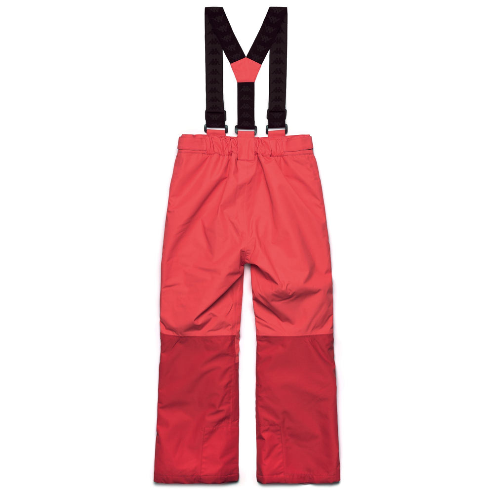 Pink Kid's Unisex Regular Fit Padded Ski Pants with Waterproof Protection 02