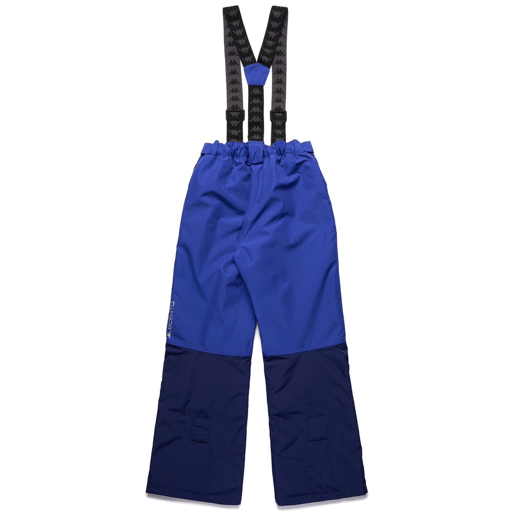 Pantaloni sportivi impermeabili unisex blu per bambini con imbottitura 02