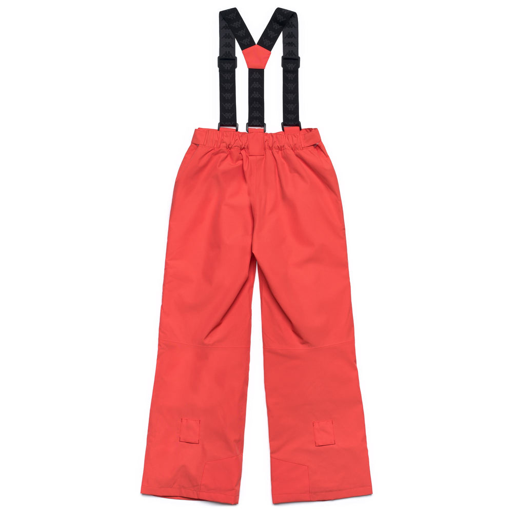 Orange Unisex Kid's Ski Trousers with Waterproof Protection 02
