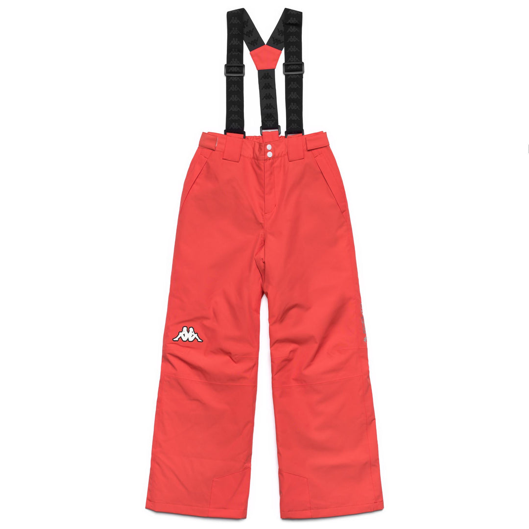 Orange Unisex Kid's Ski Trousers with Waterproof Protection main