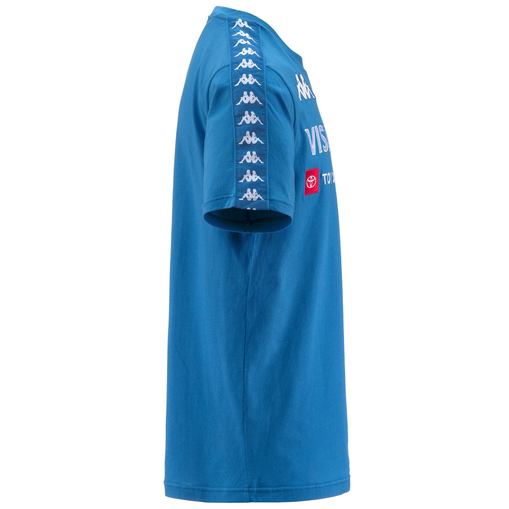 Deep Water Blue Men's Slim Fit Ski T-Shirt with Embroidered Logo 02