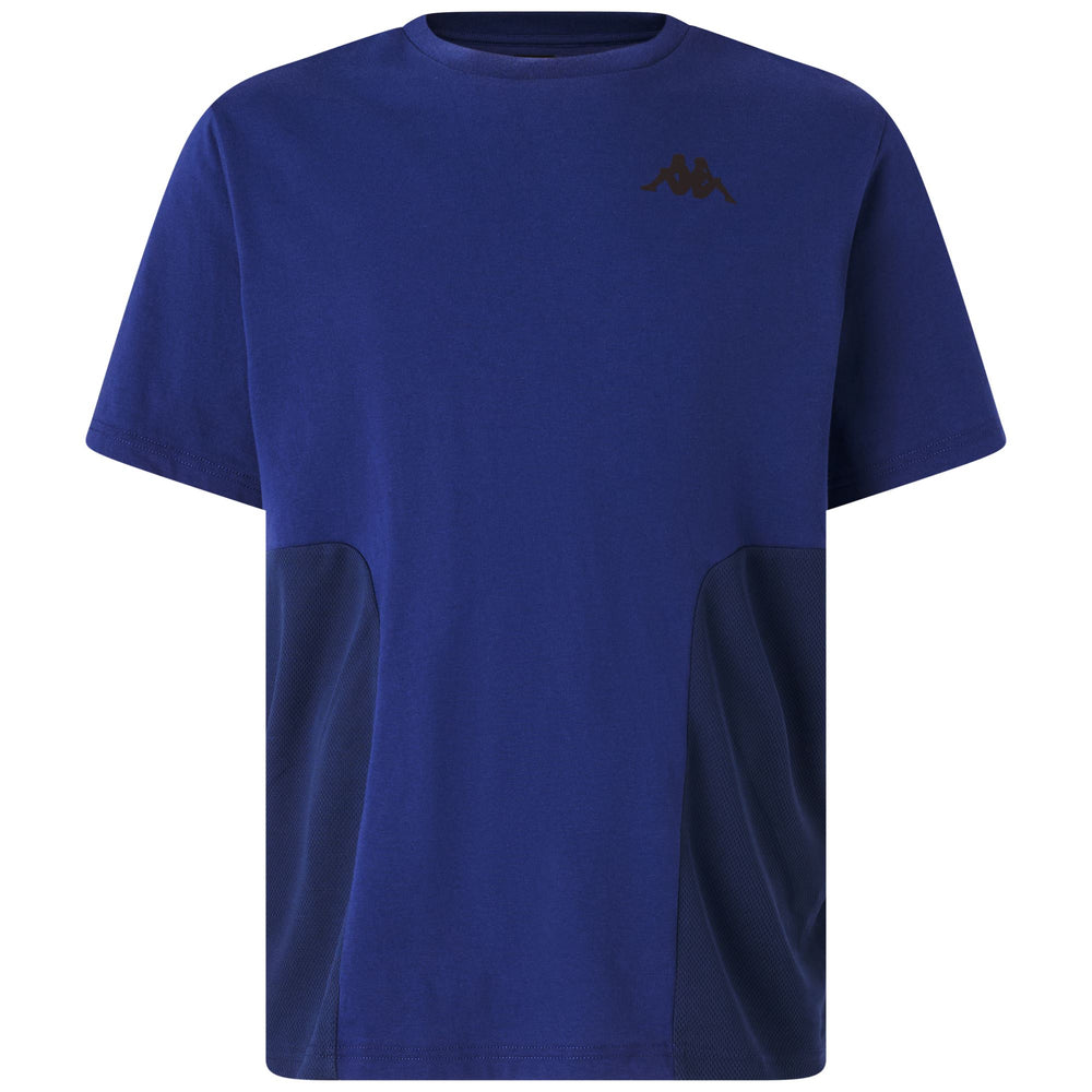 Navy Blue Men's Training T-Shirt with Cotton Blend Fabric 02