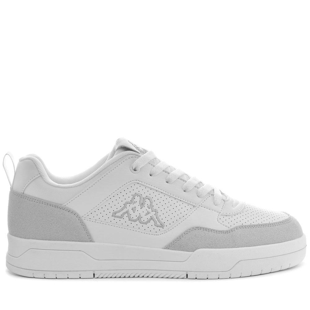 White Men's Low Cut Sneakers 02
