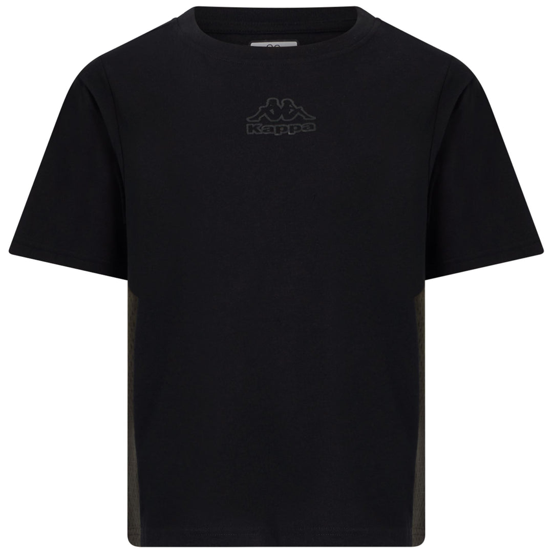 T-Shirt Jersey Sportiva Donna Nera con Inserti in Mesh main