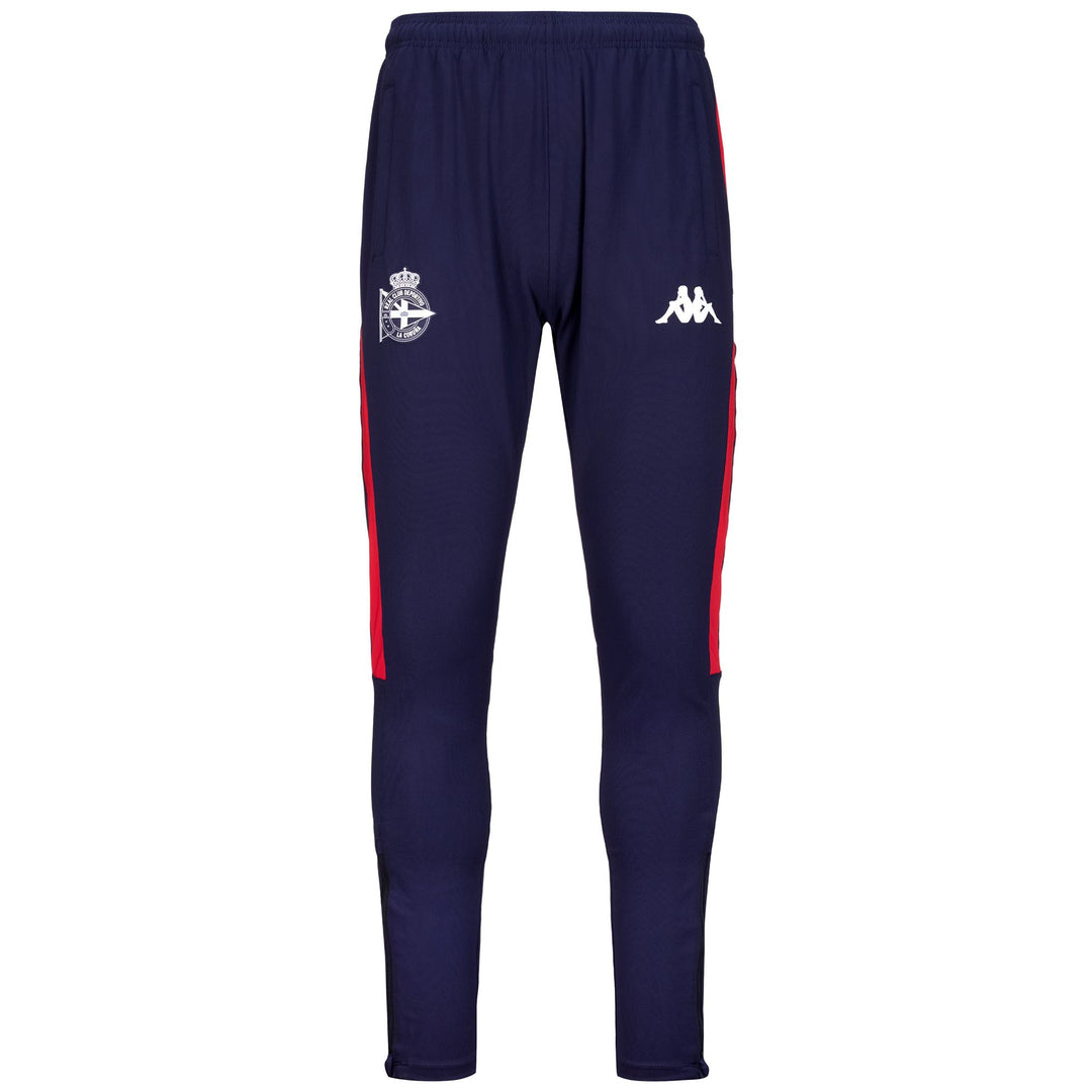 Pantalones de entrenamiento para hombre en azul marino con insertos de compresión 01