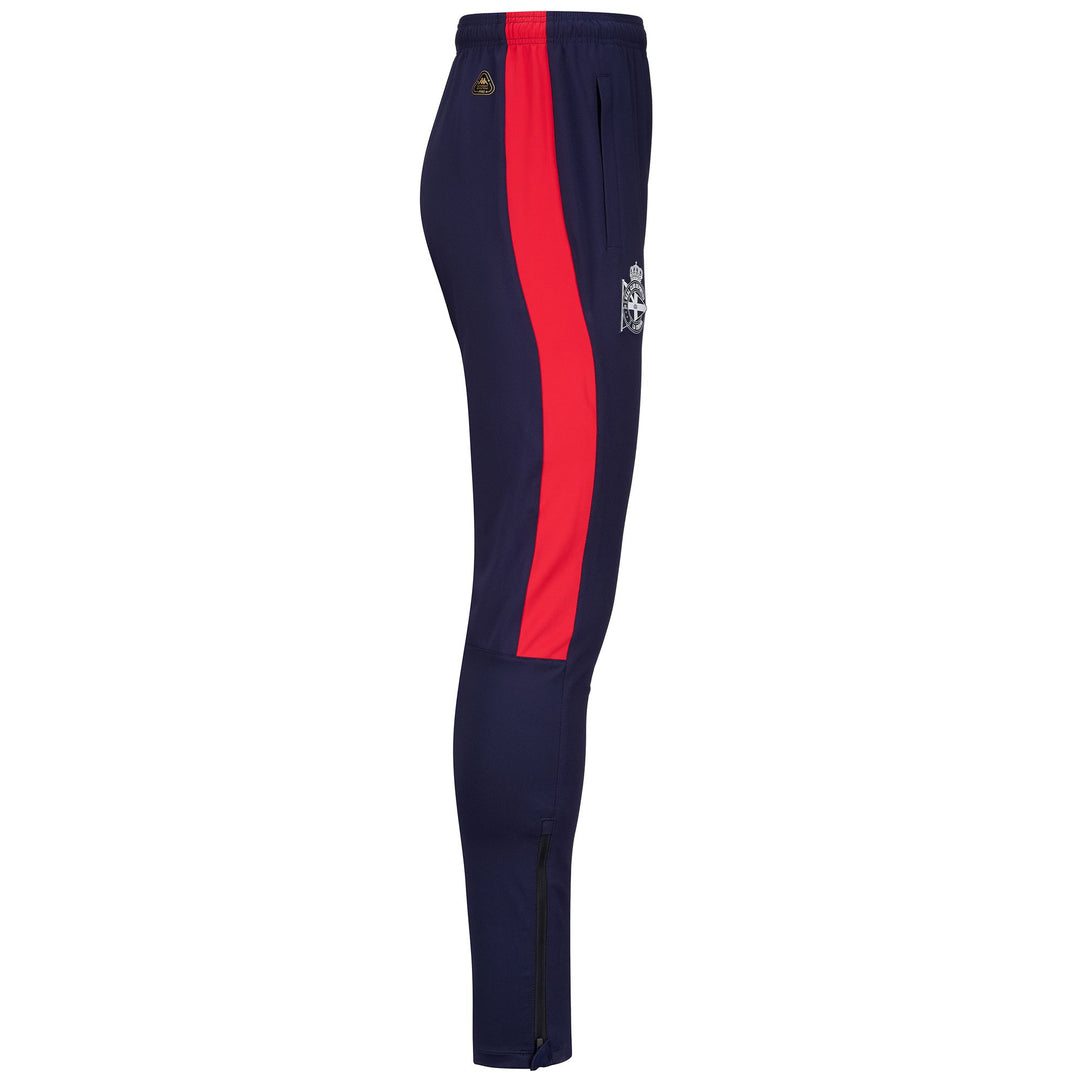 Pantalones de entrenamiento para hombre en azul marino con insertos de compresión main
