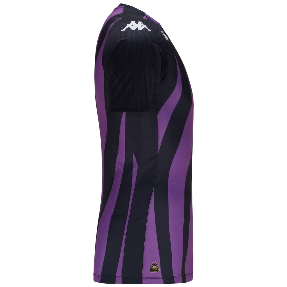 Camiseta deportiva negra violeta para hombre con protección Hydro-Way 02