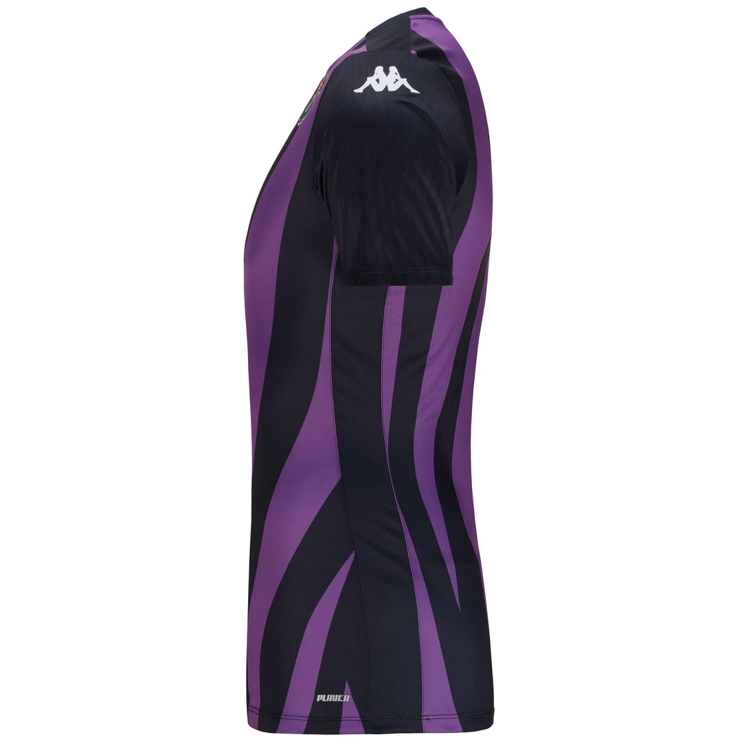 Black Men's Real Valladolid Football Pre-Match Shirt in Slim Fit main