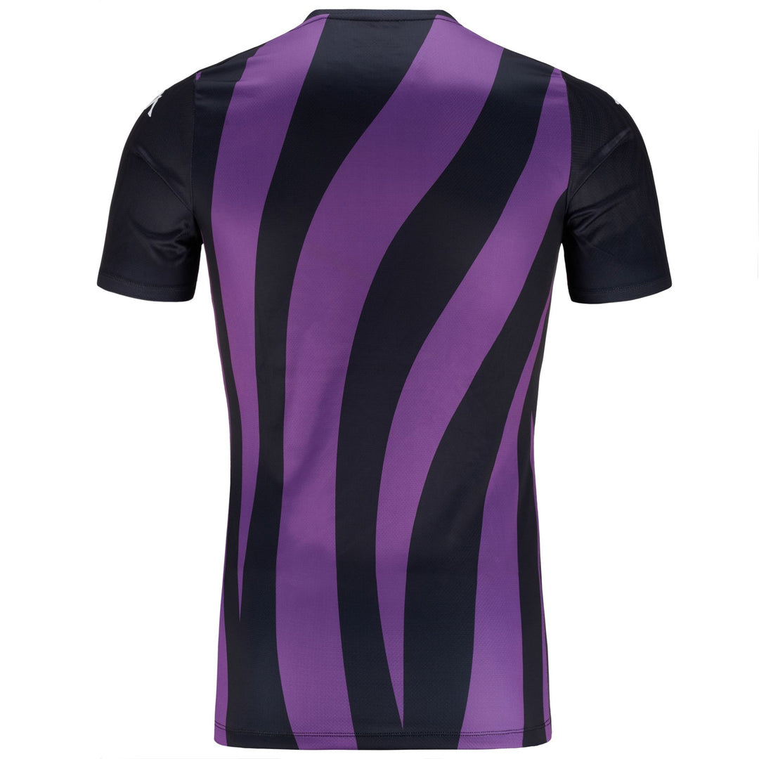 Black Men's Real Valladolid Football Pre-Match Shirt in Slim Fit main