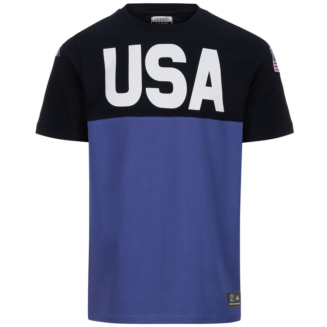 T-Shirt da Sci Unisex Blu Navy Slim Fit con Logo Ricamato main