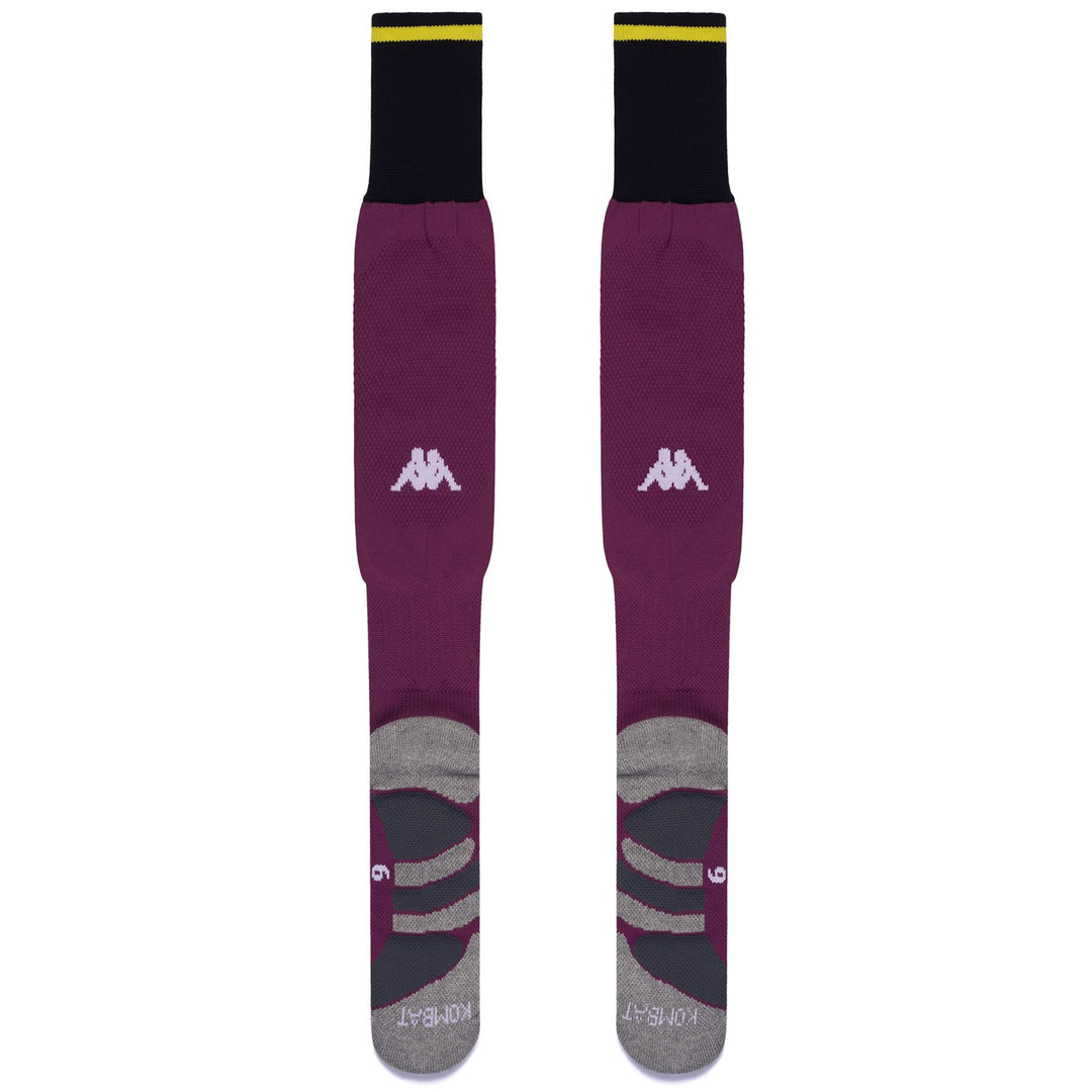 Calcetines deportivos rojos hasta la rodilla para hombre con amortiguación main