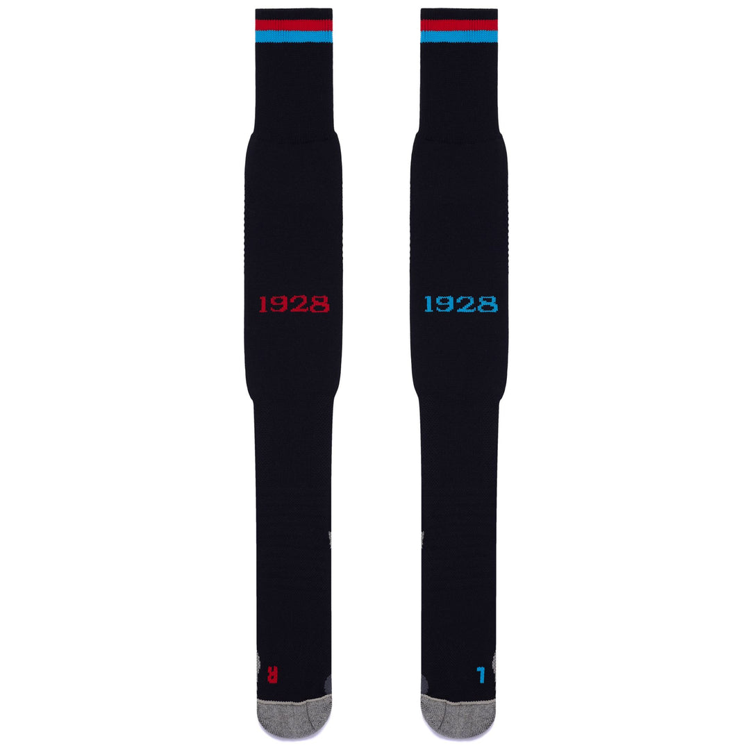 Calzini sportivi alti fino al ginocchio da uomo neri con imbottitura main